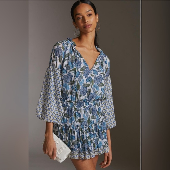 MISA LA Elisabetta Dress in Flora Azulia and Pura Vida Size Small - Picture 6 of 16